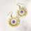 Thumbnail: White gold beaded hoops