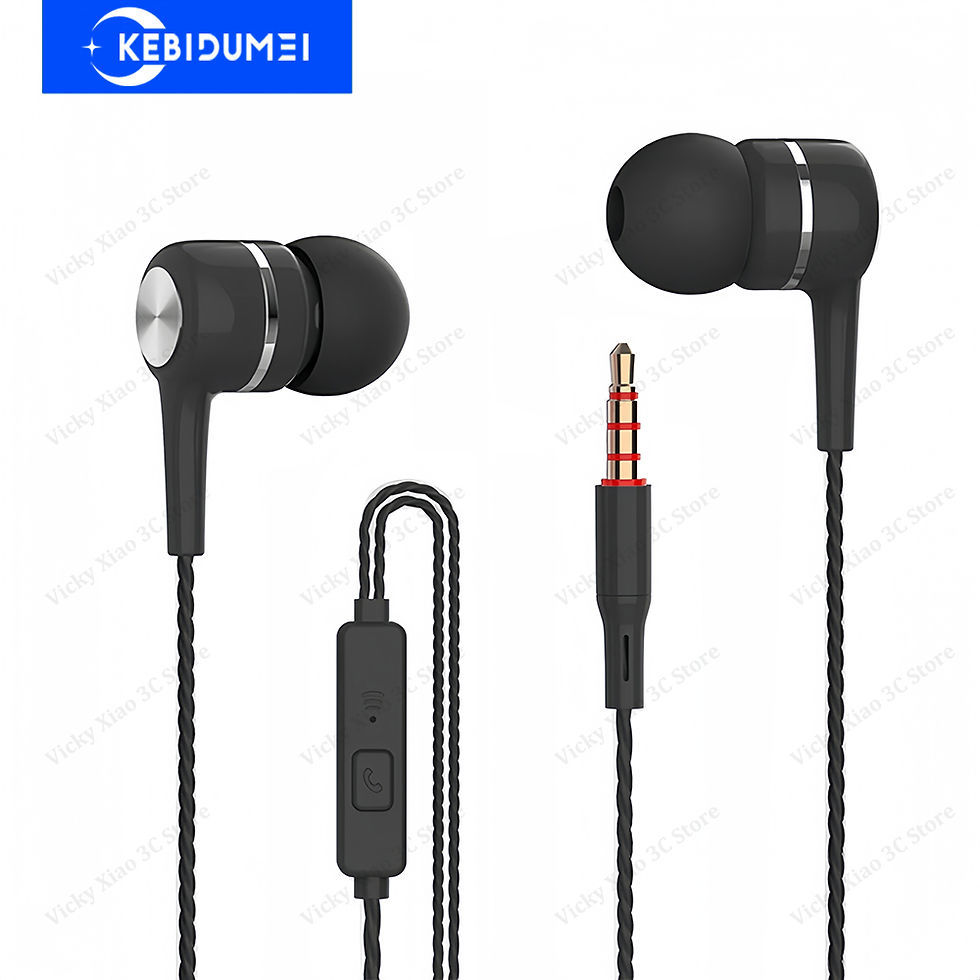 Fone de Ouvido Intra-Auricular com Fio 3.5mm Kebidumei
