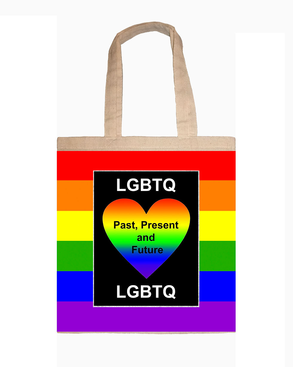LGBTQ Rainbow Heart Tote