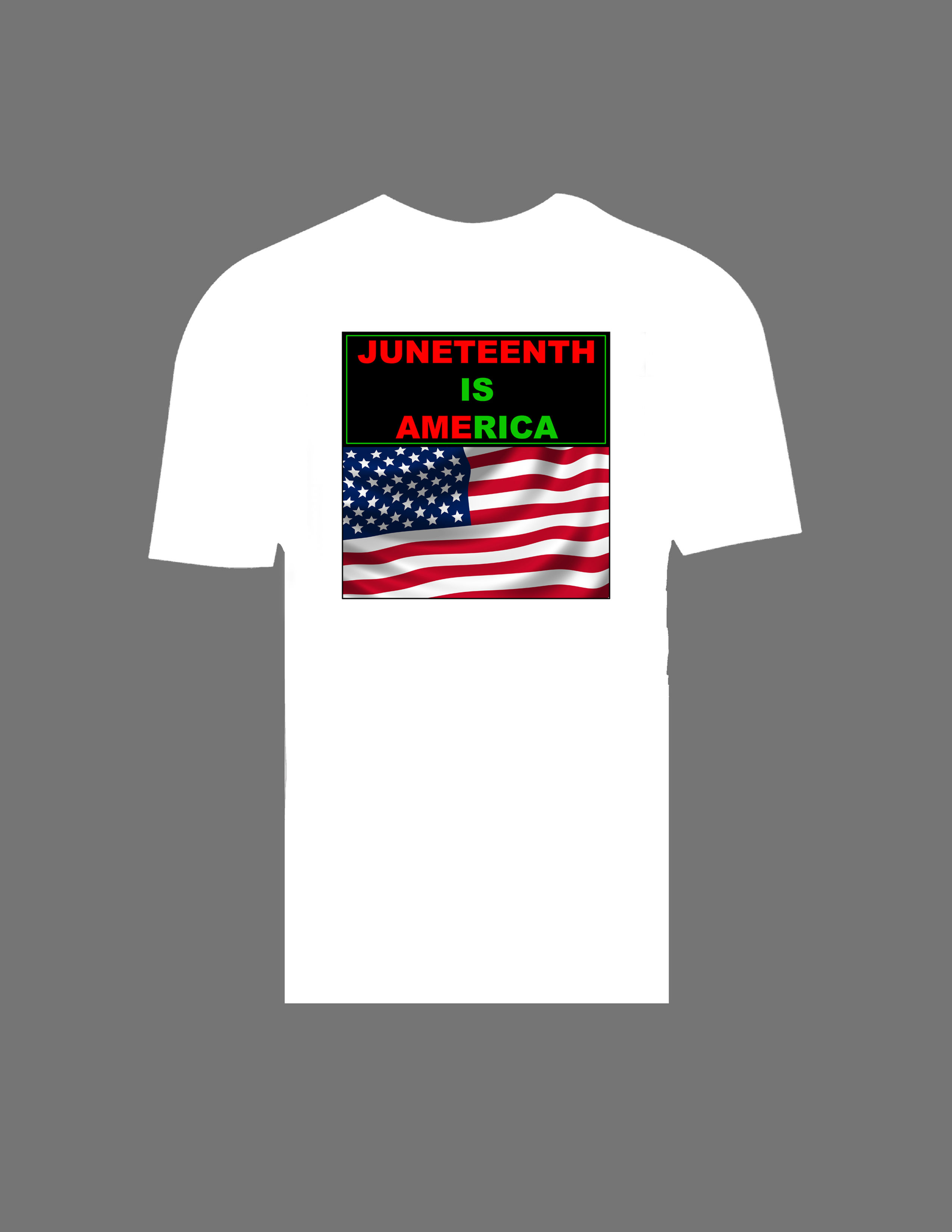 Juneteenth Is America T-Shirt in White