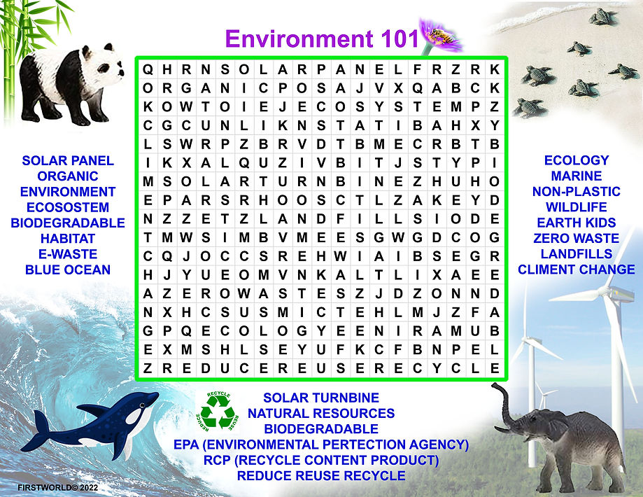 Environmental Word Search