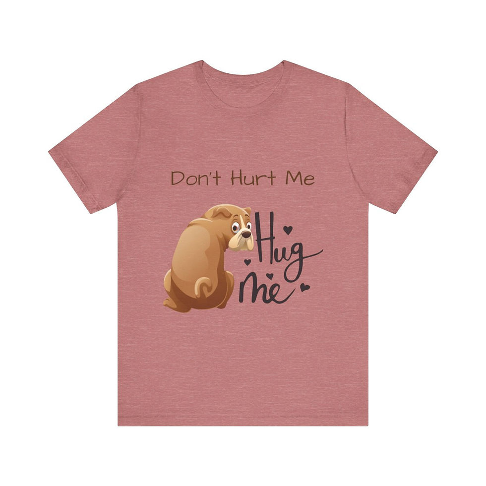 Thumbnail: Don''t Hurt me, Hug Me Unisex Jersey Short Sleeve Tee