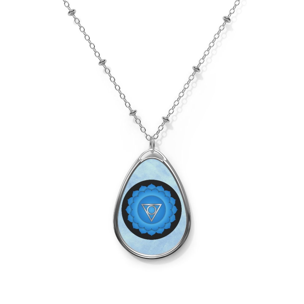 Throat Chakra Oval Necklace