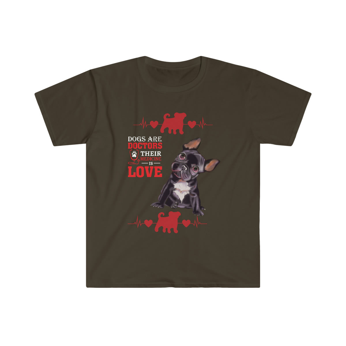 Dogs Are Doctors Unisex Softstyle T-Shirt and Help  Animals