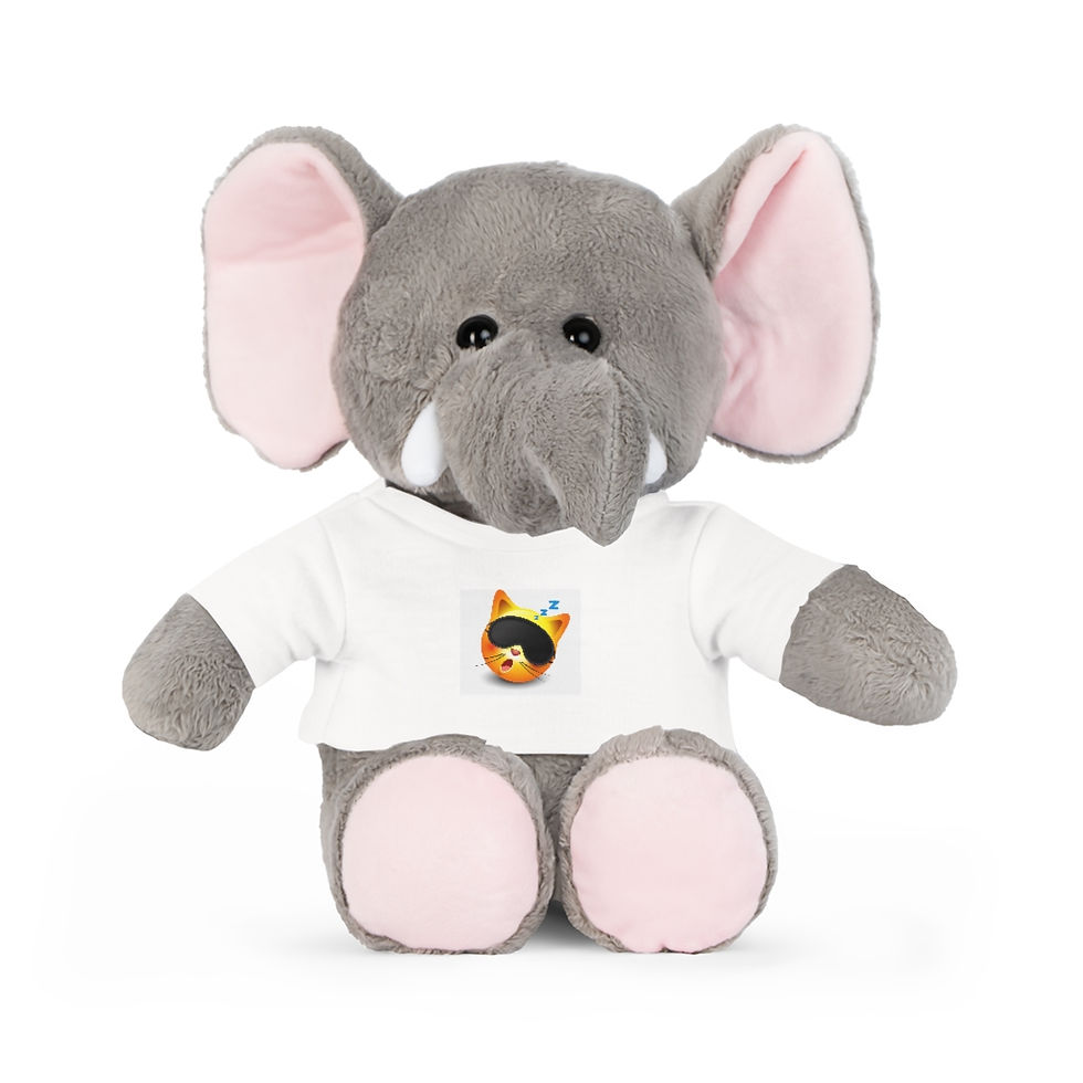 Thumbnail: Sleepy Kitty on Cute and Soft Plush Toy T-Shirt Design