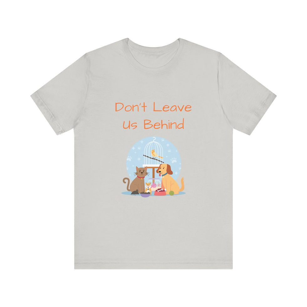 Thumbnail: Don't Leave Pet's Behind Unisex Jersey Short Sleeve Tee