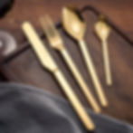 gold cutlery