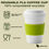 縮圖：Lekoch Biodegradable Green Coffee Cups Eco Friendly PLA Coffee Mugs Rusable
