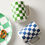 縮圖：Lekoch Checkerboard Ceramic Mugs Retro Office Coffee Cup Milk Cups