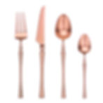 8 PCS Rose Gold Cutlery Set for 2 Person