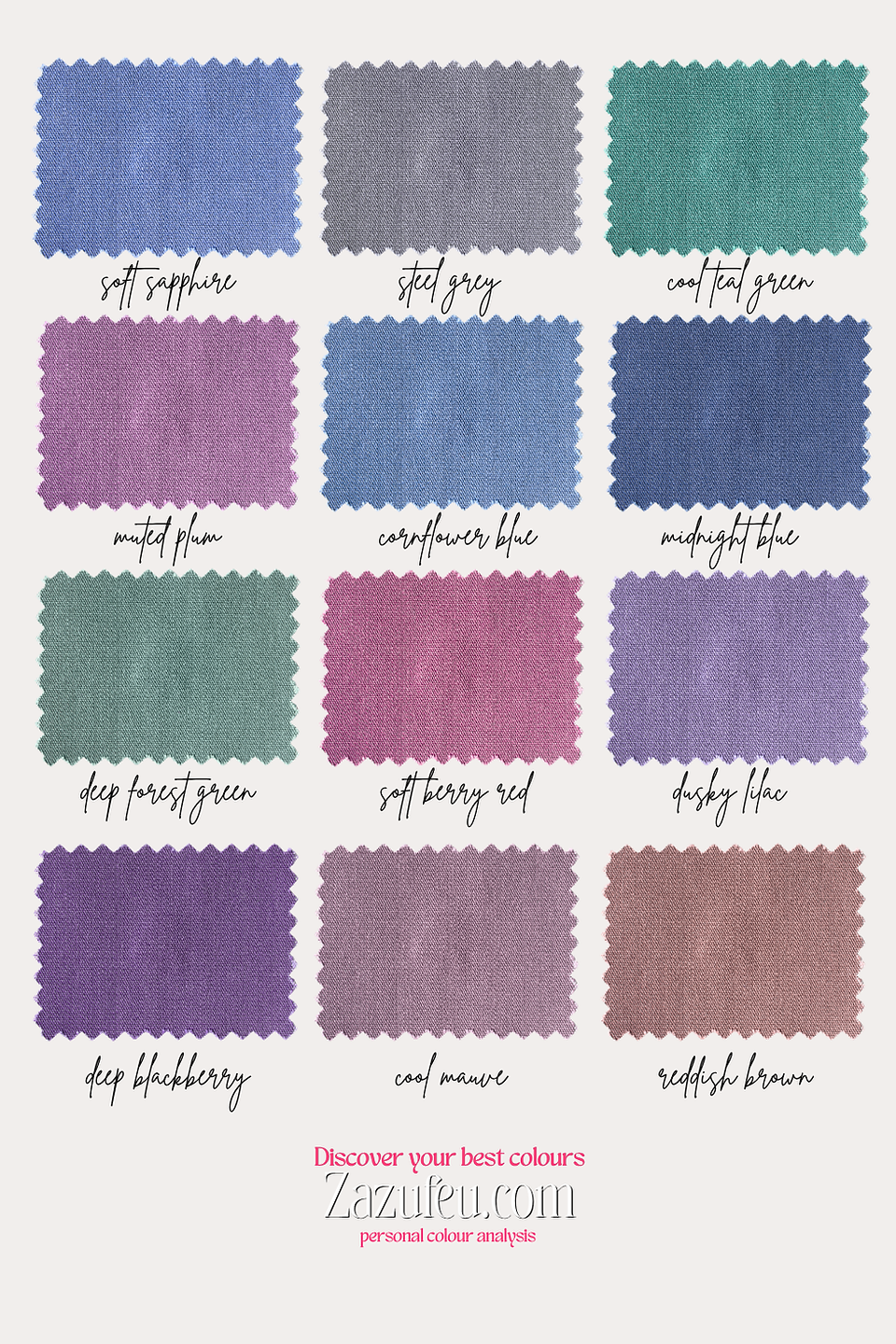 Business wardrobe colour palette for blondes with cool undertones - Periwinkle colour flower - Zazu Feu colour analysis