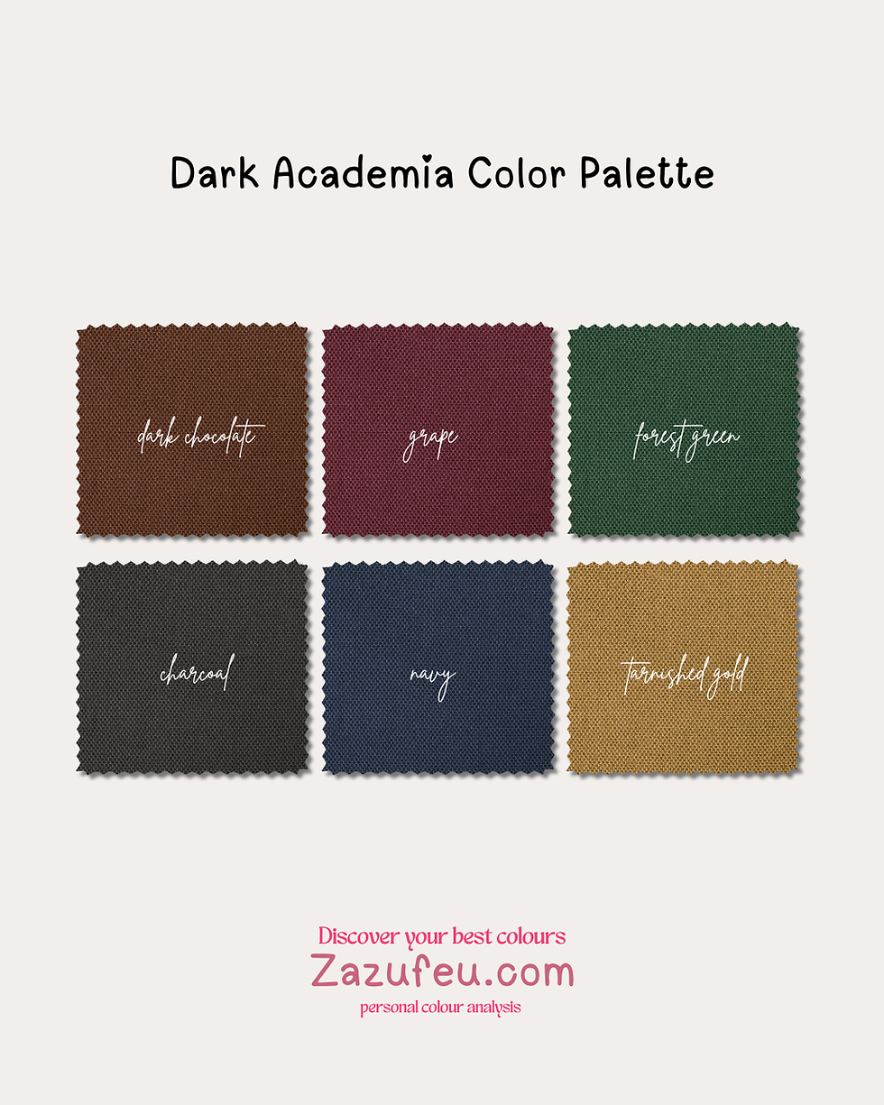 dark academia color palette