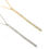 Thumbnail: (Made to Order) Large Diamond Bar Necklace in 14k White Or Yellow Gold