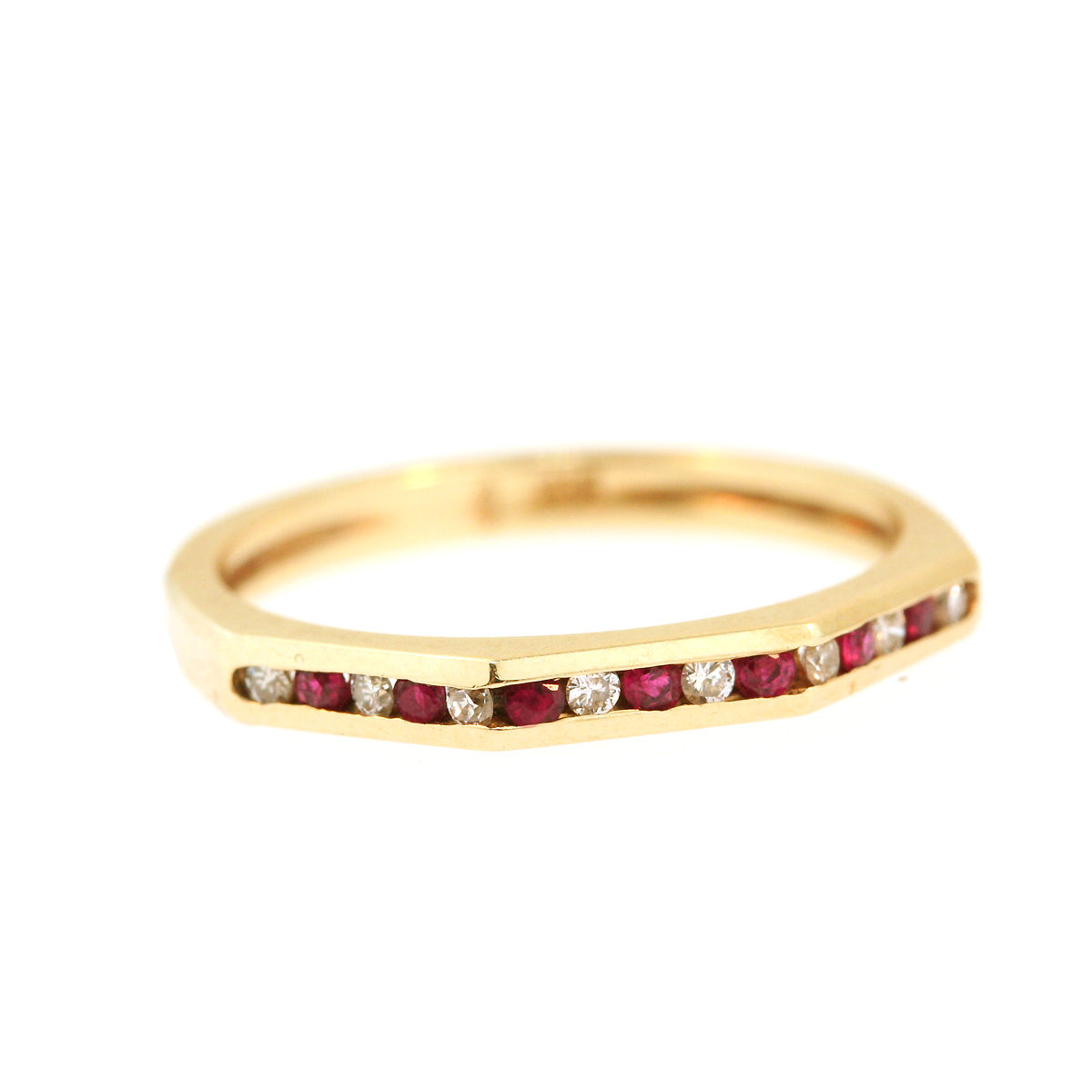 Sold Ruby and Diamond 14k Yellow Gold Ring