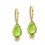 Thumbnail: SOLD ** Peridot & Diamond Dangles
