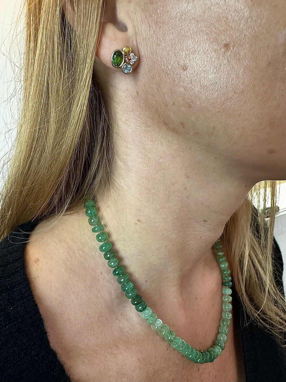 Thumbnail: Green Aventurine Beaded Necklace