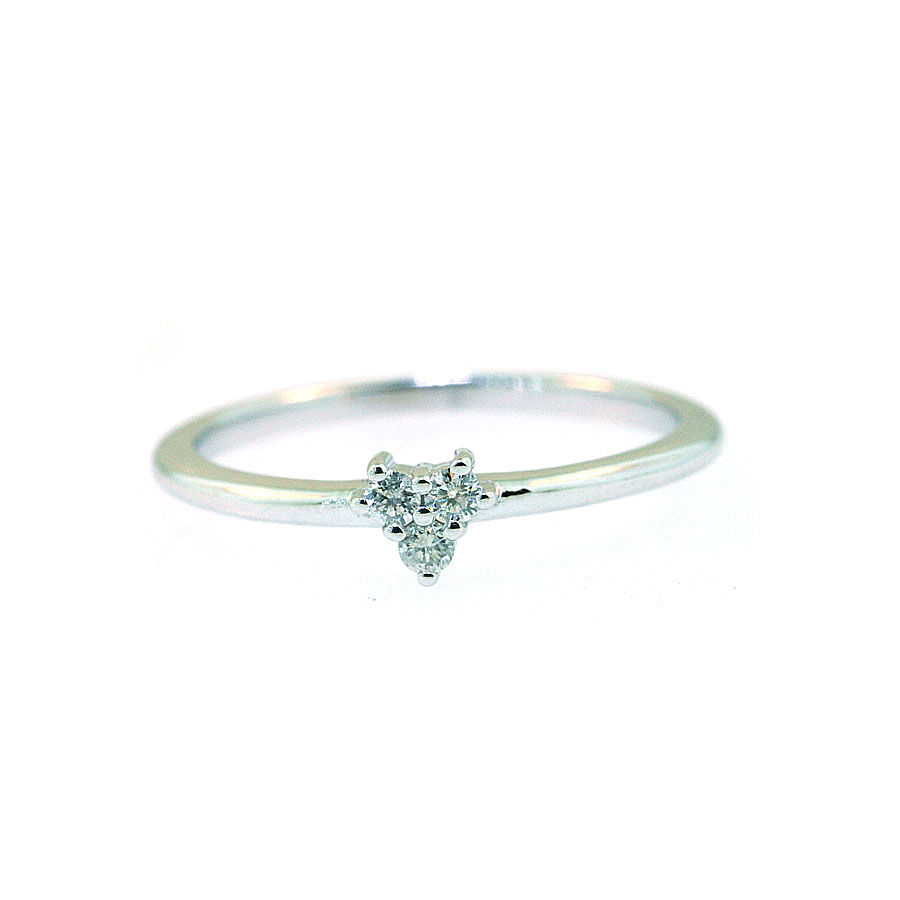 Thumbnail: 3 Diamond Heart Ring