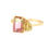 Thumbnail: Pink & Lime Green Tourmaline, Yellow Sapphire & 14kYellow Gold Ring