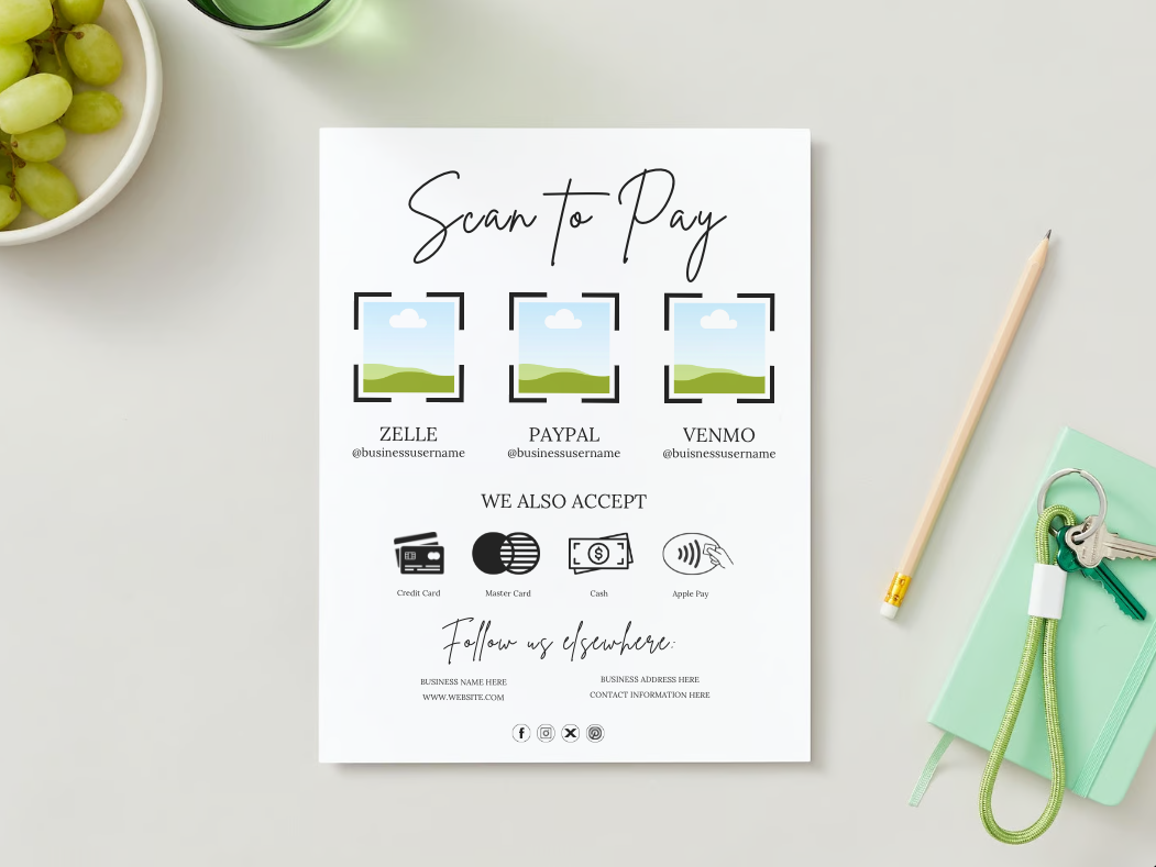 Minimalist Scan to PaySheet Template