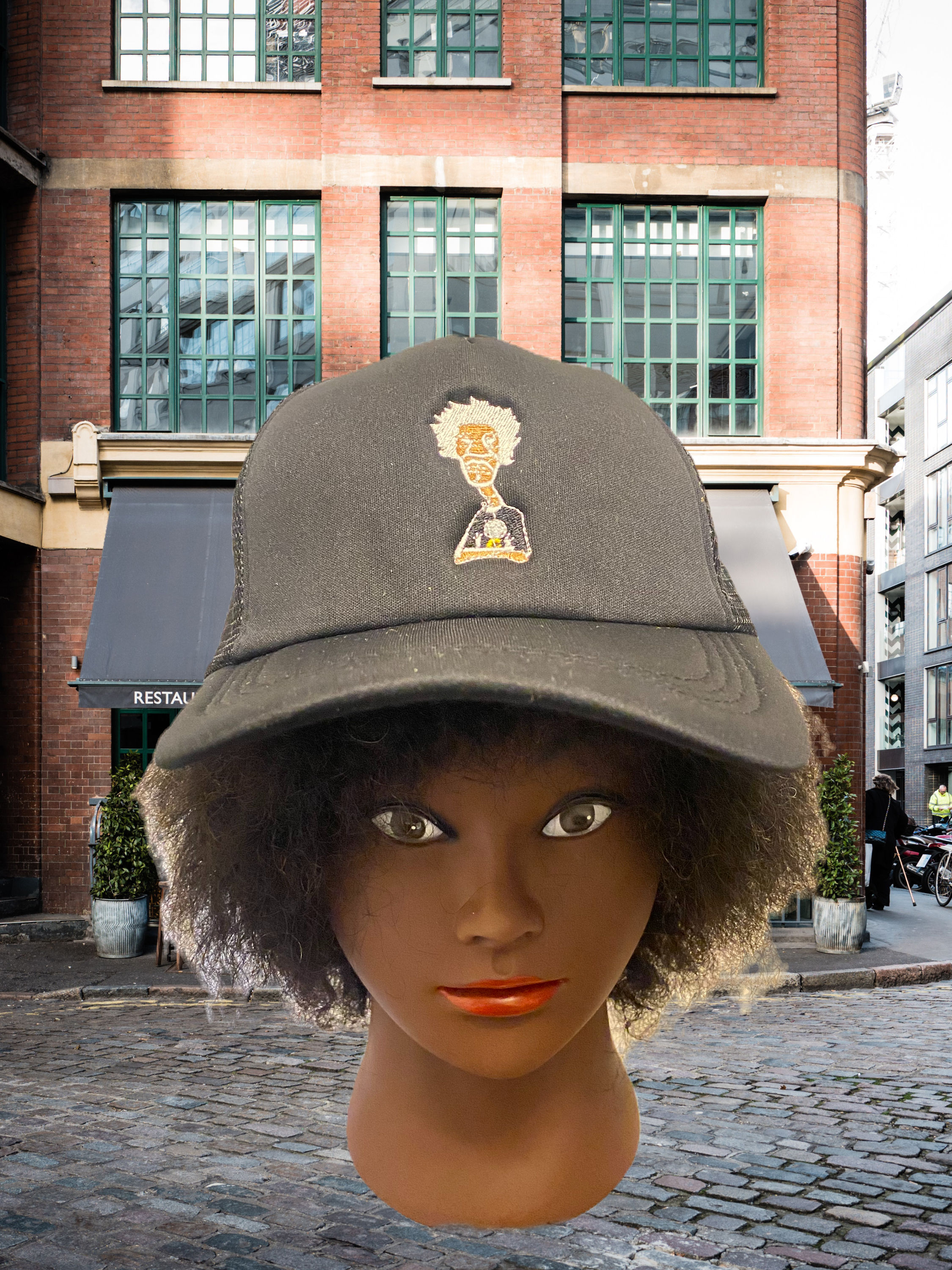 Nickel G. Black Unisex Trucker Cap