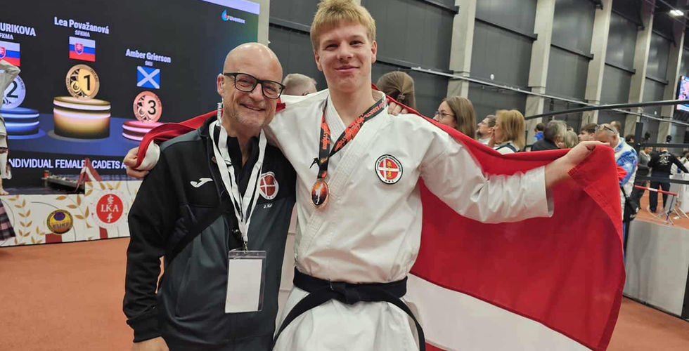 Dean med Coach Thomas og Sensei Jesper