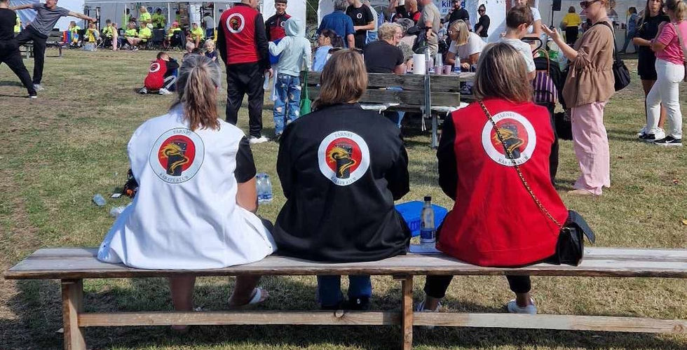 3 x klub-damer nyder solen