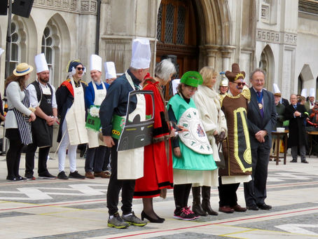 Pancake day in London: The Inter-Livery Pancake Race