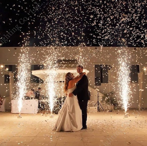 Cold Sparks for first dance wedding