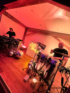 Percussionist alongside Evening DJ - King Konga