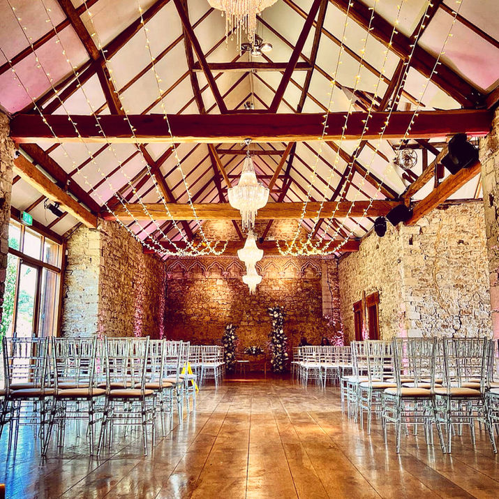 Marquee wedding fairy lights hire in the Cotswolds