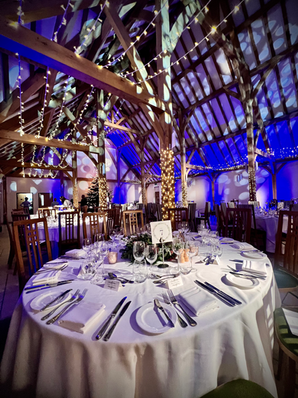Fairy light canopy at Basingstoke Hampshire event hall