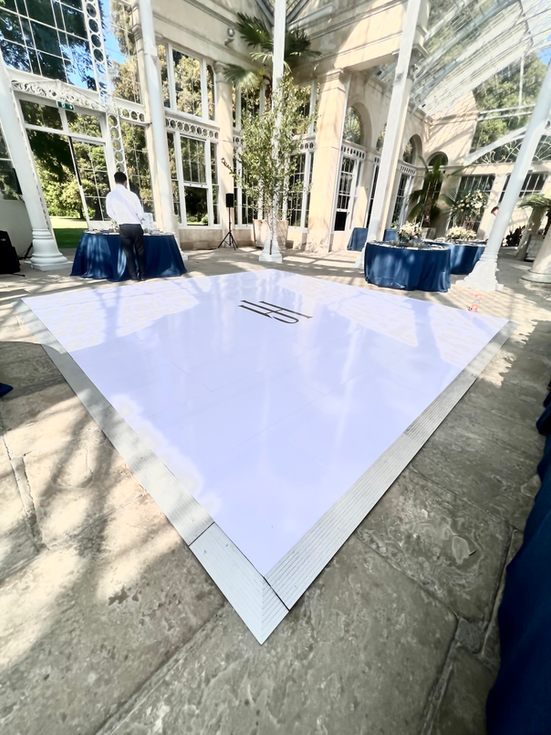 Dancefloor with Personalised Monogram