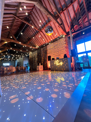 Hertfordshire barn wedding with twinkling fairy lights canopy hire