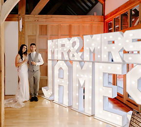 Light Up Letters at Micklefield Hall