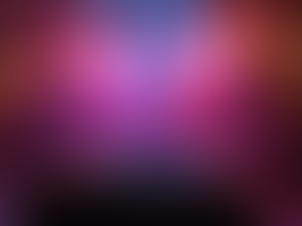 DJ equipment on a stand in a dimly lit venue. Colorful lights above with pink and purple hues create a lively atmosphere. Text labels visible.