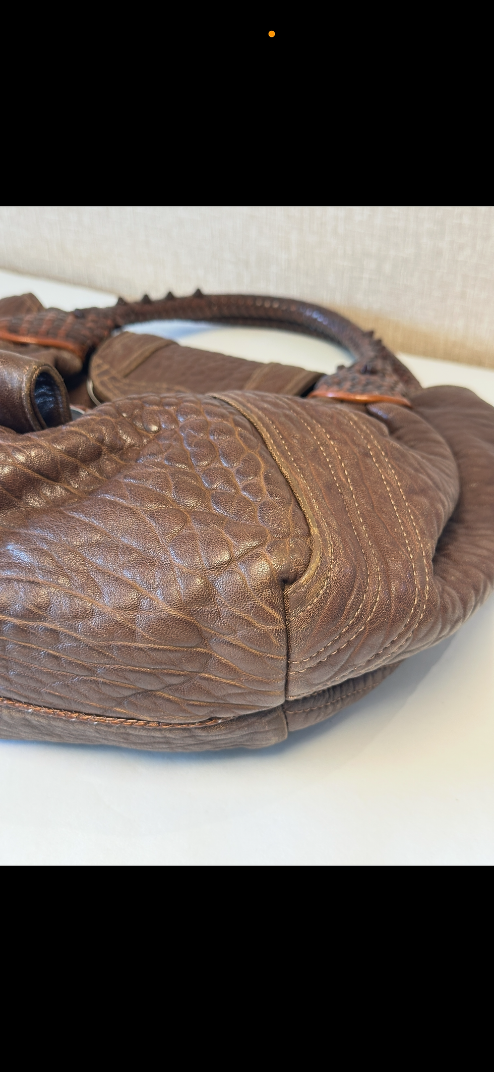 Miniatura: Bolsa Fendi Spy Marrom 