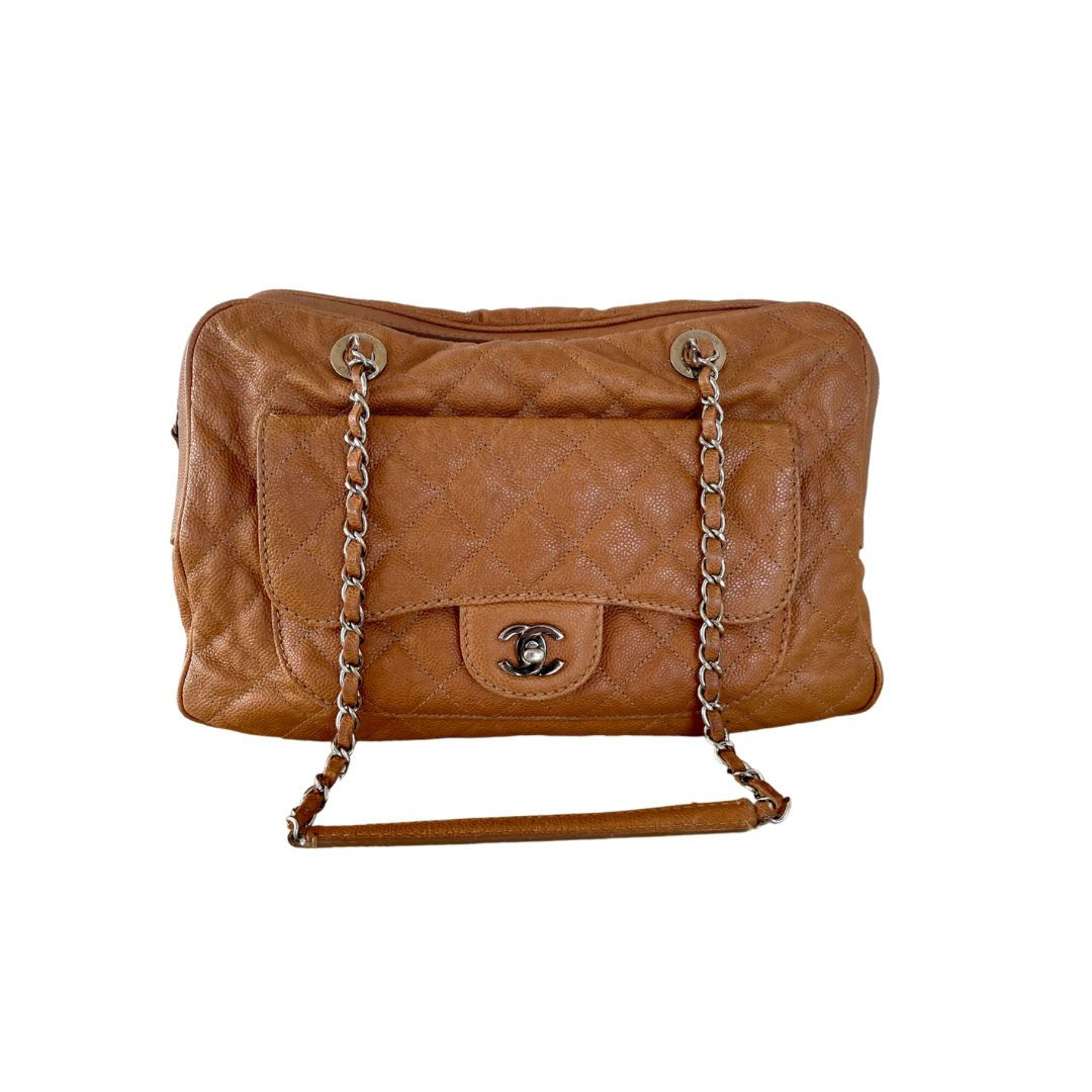 Bolsa Chanel Caviar Caramelo