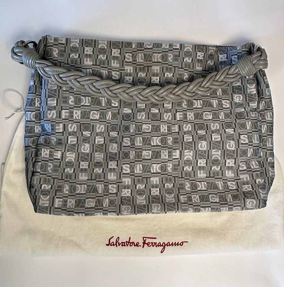 Miniatura: Bolsa Salvatore Ferragamo Cinza