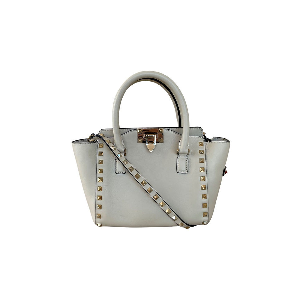 Miniatura: Bolsa Valentino Rockstud Branca