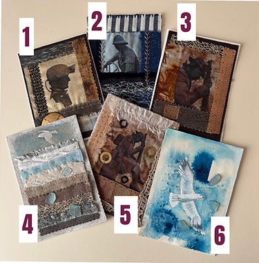 6 Postcards see below for titles.