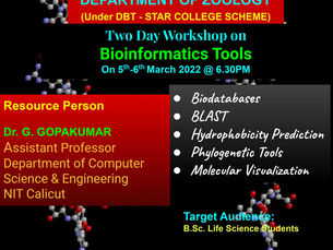 BIOINFORMATICS TOOLS TRAINING