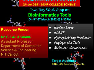 BIOINFORMATICS TOOLS TRAINING