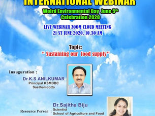 International Webinar, 21st June 2020