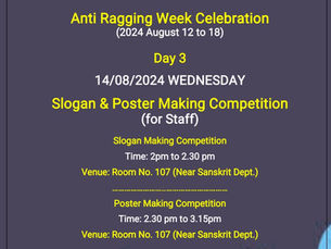 Slogan And Poster Making Competition