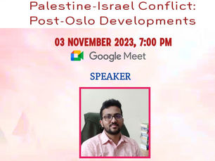 The Israeli-Palestinian Conflict Post Oslo Developments