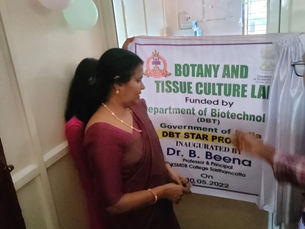 Inauguration of Botany and Tissue Culture Lab funded by DBT STAR, Govt of India