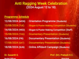 Anti Ragging Week Celebration