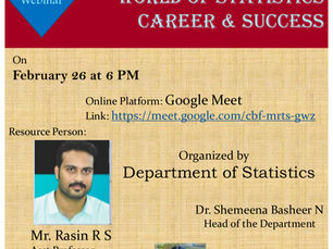 Webinar : WORLD OF STATISTICS CAREER SUCCESS