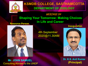 Shaping your Tomorrow: Making choices in life and career