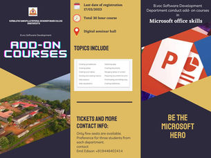 BVoc Software Development – ADD ON COURSES